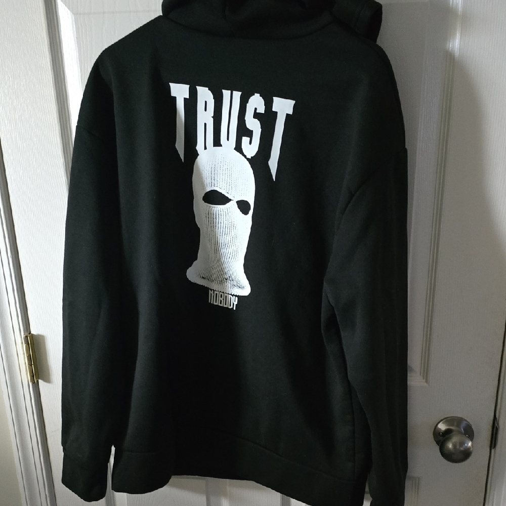 Black Hoodie with White Logo